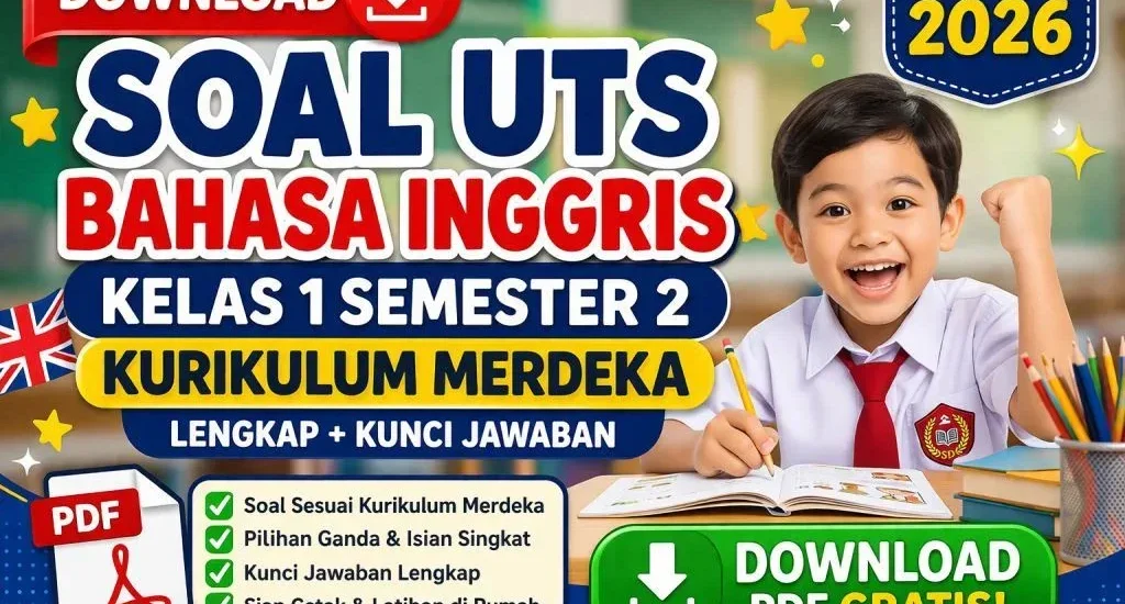 Kumpulan Soal Bahasa Inggris Kelas 1 Semester 1 K13: Latihan Angka & Kosakata Dasar untuk Anak SD