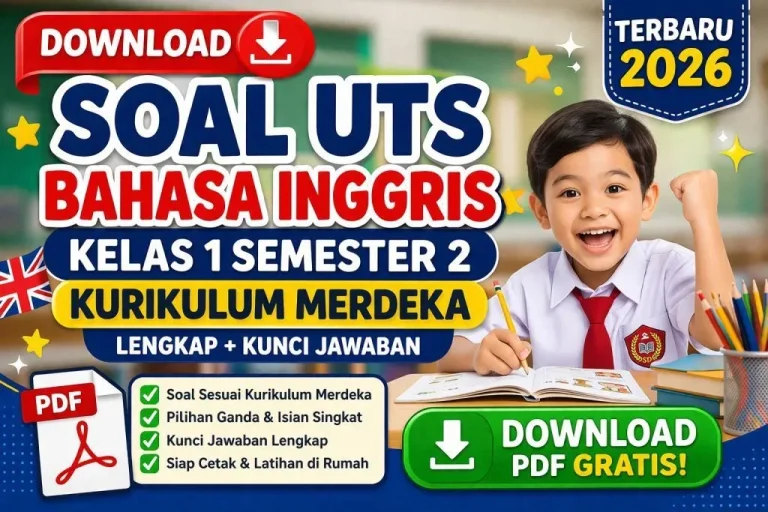 Kumpulan Soal Bahasa Inggris Kelas 1 Semester 1 K13: Latihan Angka & Kosakata Dasar untuk Anak SD